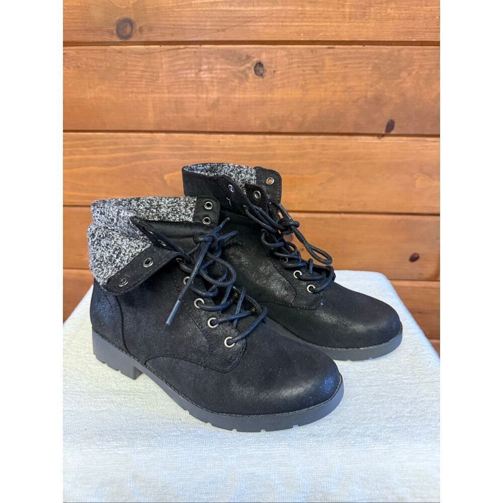 Arizona Az York Sweater Cuff Black boots Sz 6.5 NWOB